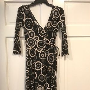 Black and white circle dress